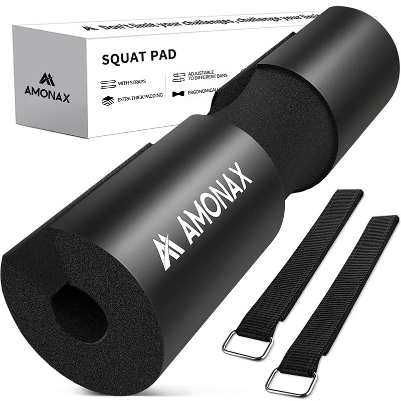 Elite Athletics Barbell Pad with Secure Straps, Hip Thrusts Pad, Squat Pad  - Thick Foam Cushion (Black), Bars -  Canada