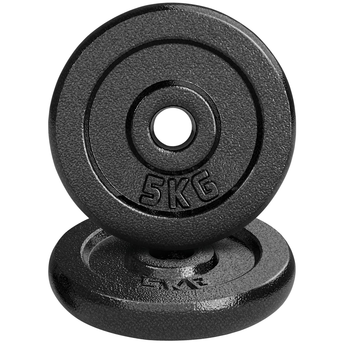 1 inch 2 x 5 KG Plates Cast Iron Weight Set