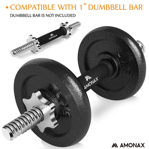 1 inch 2 x 5 KG Plates Cast Iron Weight Set