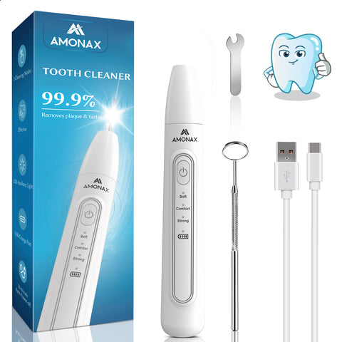 Teeth Cleaner Kit, Cordless Plaque Remover with 3 Working Modes