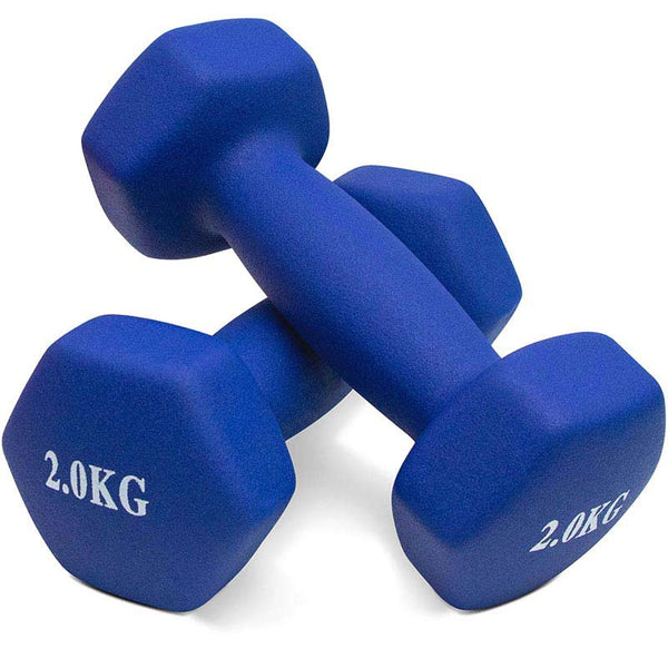 Ladies dumbbells 2kg new arrivals