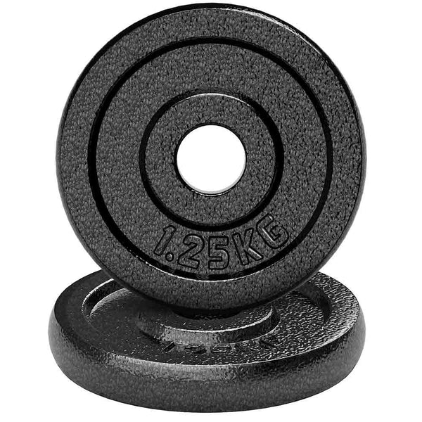 Weight Plates Set for Adjustable Dumbbells Cast Iron 2 x 1.25 KG AMONAX